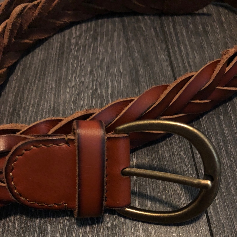 Hollister Braided Belt- Brown
